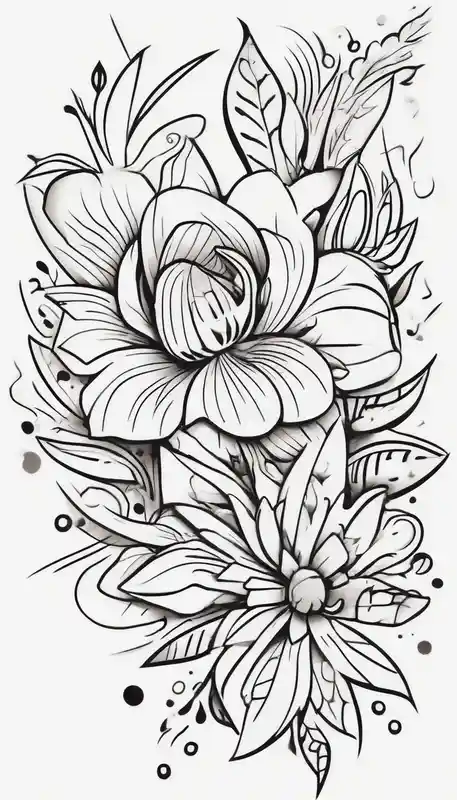 cartoon style Floral Sleeve Tattoo Ideas in 2025 about floral sleeve tattoo hello kitty tattoo and floral sleeve tattoo hello kitty tattoo